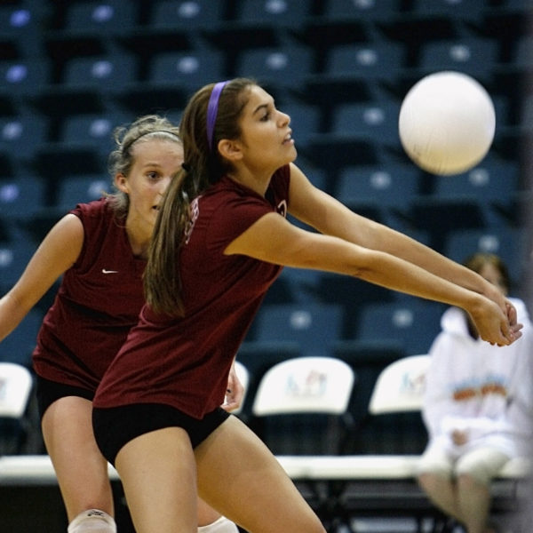 volleyball match on sport tour